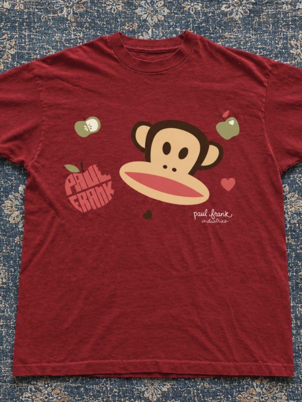 Gildan Maroon Paul Frank Monkey Graphic Tee